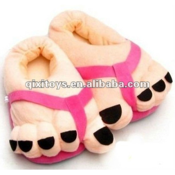 cute stuffed and plush feet indoor shoes